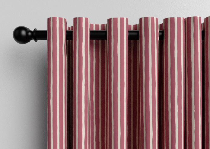 Vintage Stripe, Bowler Red - Made to Measure Curtains - Image 12